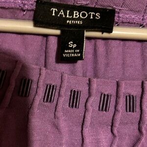 Talbots Purple Long Sleeve Top